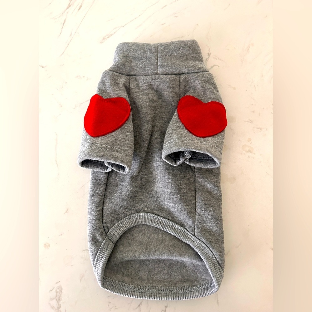 Heart Dog Sweater- NWOT